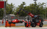 Raikkonen crashed out of Spanish Grand Prix