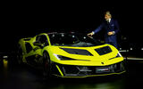 Lamborghini Fenomeno UK front quarter with Stephan Winkelmann