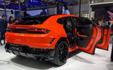 Lamborghini Urus SE at Beijing motor show rear quarter