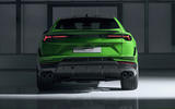 Lamborghini Urus Performante green static rear Lamborghini Urus Performante green static rear