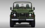 Land Rover Defender Works Bespoke Churchill Edition front 90 soft top Land Rover Defender Works Bespoke Churchill Edition front 90 soft top