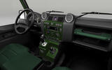 Land Rover Defender Works Bespoke Churchill Edition interior Land Rover Defender Works Bespoke Churchill Edition interior