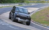 Land Rover Defender V8 Nurburgring front corner Land Rover Defender V8 Nurburgring front corner