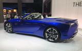 Lexus LC500 convertible rear three quarters