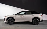 Lexus RZ F Sport 2025 side Lexus RZ F Sport 2025 side