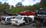 lots of scrapped volvos