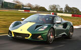 Lotus Emira Clark Edition front quarter tracking