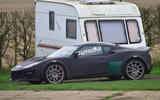 Lotus Esprit mule 2020 spy images - side-on