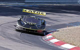 Lotus prototype on track cornering right