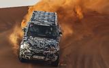 Land Rover Defender testing with Red Cross in Dubai