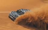Land Rover Defender testing with Red Cross in Dubai