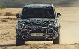 Land Rover Defender testing with Red Cross in Dubai