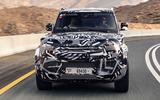 Land Rover Defender testing with Red Cross in Dubai