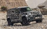 Land Rover Defender testing with Red Cross in Dubai