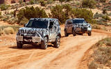 New Land Rover Defender in African desert
