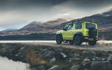 Christmas tree road trip in a Suzuki Jimny