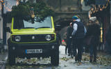 Christmas tree road trip in a Suzuki Jimny