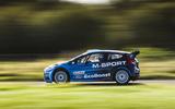Co-driving in the Ford Fiesta R5 with Elfyn Evans, British rally champion