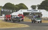 Celebrating 70 years of Land Rover up the Goodwood hill