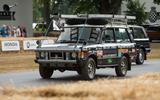 Celebrating 70 years of Land Rover up the Goodwood hill