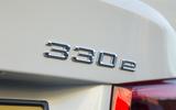 BMW 330e Sport badge