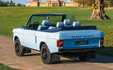 Lunaz electric Range Rover Safari rear three quarter