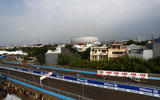 Formula E Jakarta cars on track