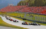 Grand Prix grandstand spectators