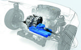 Volkswagen MQ281 gearbox mated to electric motor
