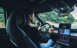 Mark Tisshaw driving Fisker Ocean