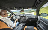 Maserati Ghibli cabin cornering  Maserati Ghibli cabin cornering