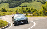 Maserati Ghibli cornering with a view Maserati Ghibli cornering with a view