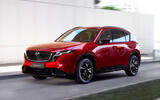 Mazda CX 5 2025 front quarter tracking
