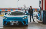 Mclaren GT front fuel stop Mclaren GT front fuel stop