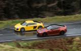 Audi R8, Aston Martin V12 Vantage