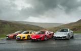 Audi R8, Porsche 911 and McLaren 570S