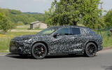 Mercedes AMG EV SUV camo front quarter 2 Mercedes AMG EV SUV camo front quarter 2