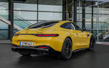 Mercedes AMG GT 43 rear quarter Mercedes AMG GT 43 rear quarter