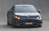 Mercedes AMG GT saloon EV camo front Mercedes AMG GT saloon EV camo front