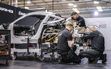 Mercedes amg one production build rear Mercedes amg one production build rear