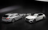 Mercedes AMG E53 estate and saloon side by side Mercedes AMG E53 estate and saloon side by side