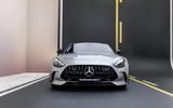 Mercedes AMG GT front on Mercedes AMG GT front on