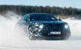 Mercedes AMG saloon drift front