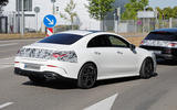 Mercedes Benz CLA 2023 protoype rear quarter white