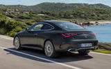 Mercedes Benz CLE 2024 rear quarter tracking Mercedes Benz CLE 2024 rear quarter tracking