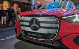 Mercedes Benz GLC 2026 Munich motor show grille closeup Mercedes Benz GLC 2026 Munich motor show grille closeup