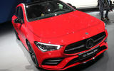 Mercedes CLA Shooting Brake Geneva press stand - front