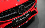 Mercedes CLA Shooting Brake Geneva press stand - bumper