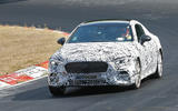 Mercedes CLE 2022 front quarter tracking track Mercedes CLE 2022 front quarter tracking track