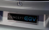 Mercedes Concept EQV Geneva stand - badge